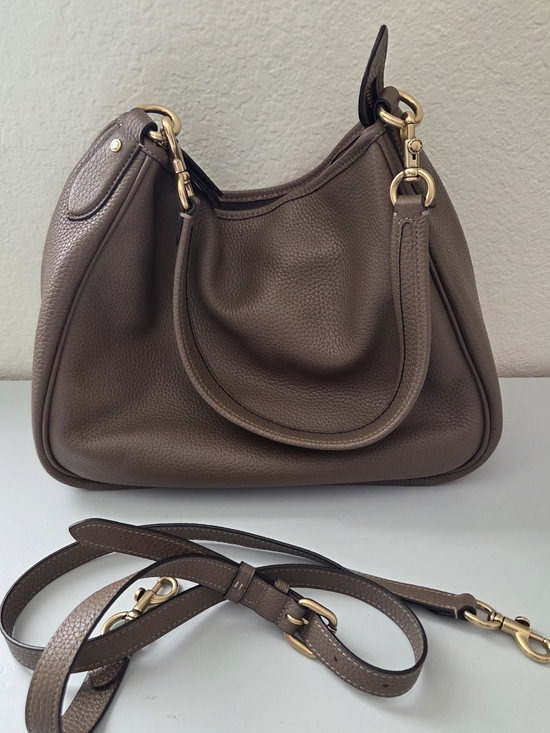 Coach Handbags - Coach Cary Shoulder Bag In Dark Stone